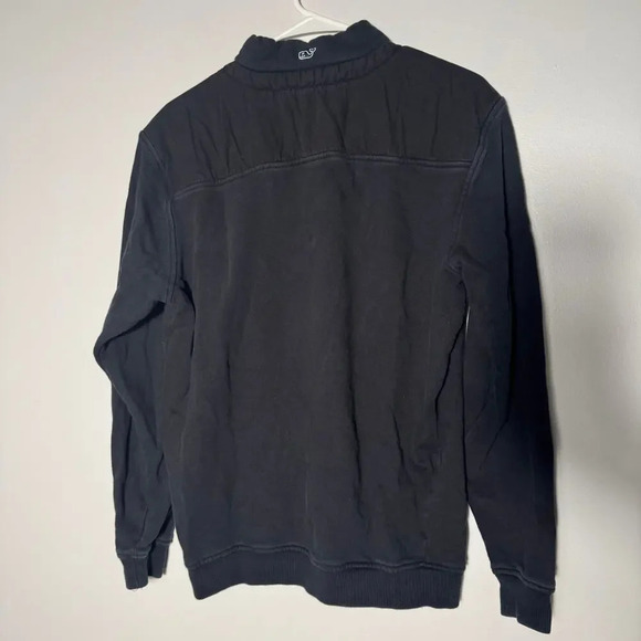 Vineyard Vines Unisex Navy 1/4 zip pullover Jacket size S 100% cotton DB - Picture 8 of 11